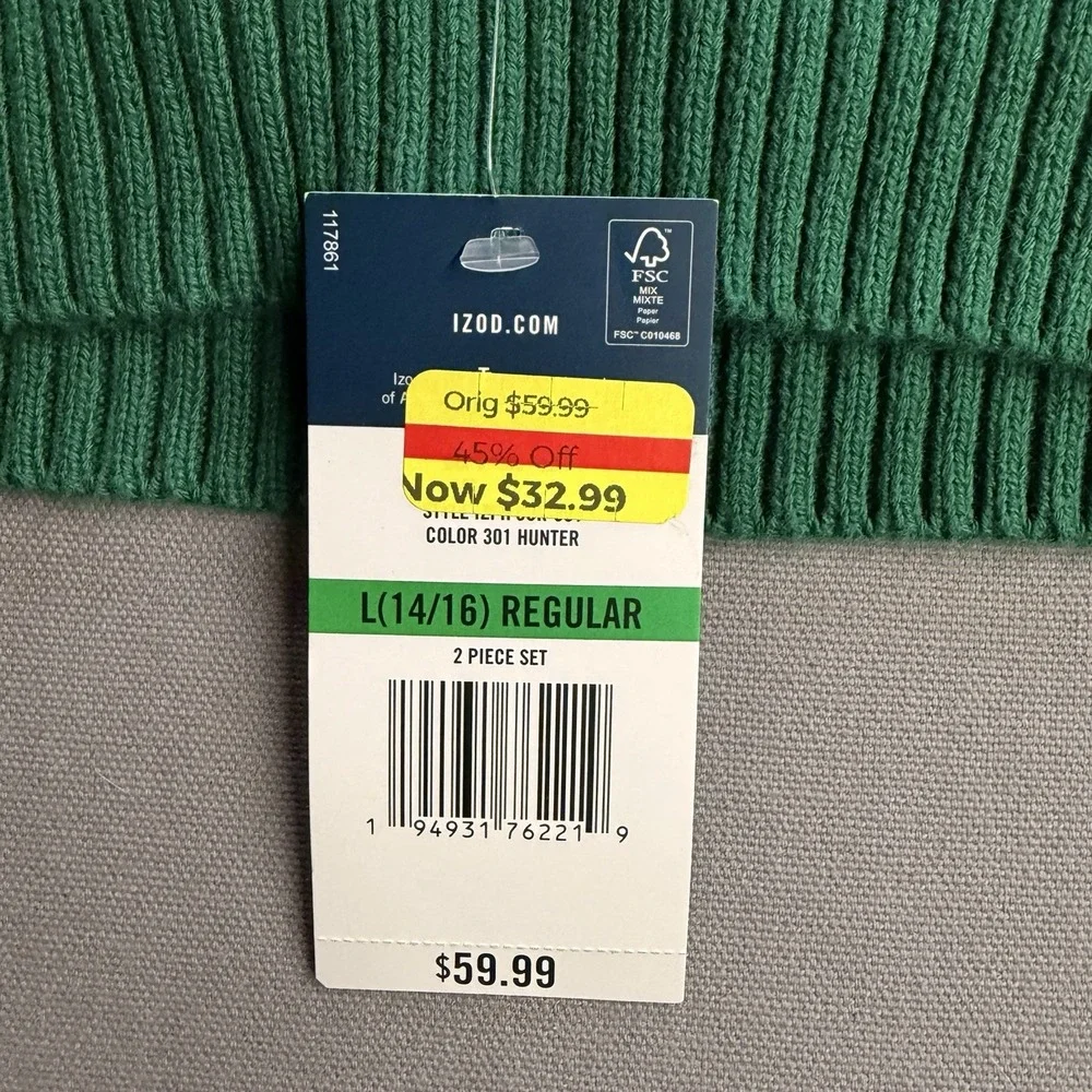 Izod boys piece